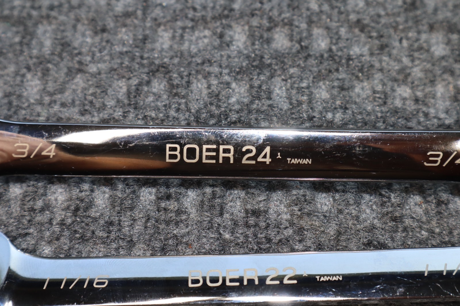 Blue Point BOER Wrench Ratcheting 12 Point Box Set 7/16 1/2 9/16 5/8 11/16 3/4″