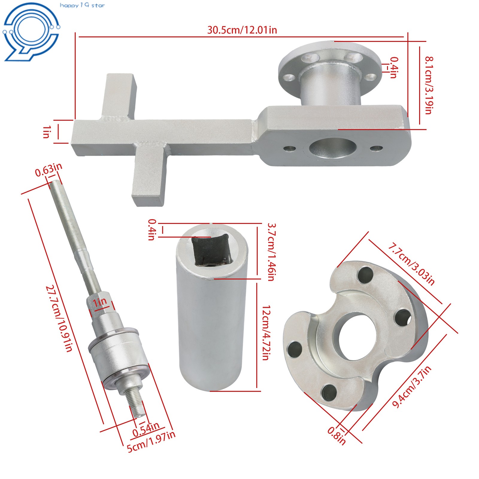 Engine Crankshaft Pulley Removal Tool For Jaguar Land Rover 3.0lt V6 5.0lt V8