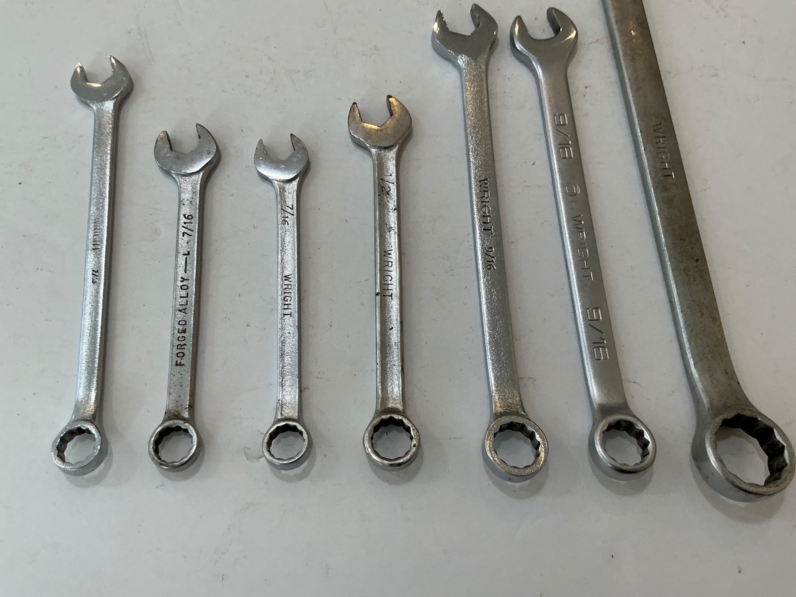 Asst Wright combination wrenches 7 pc all for $25 OBO USA made SAE