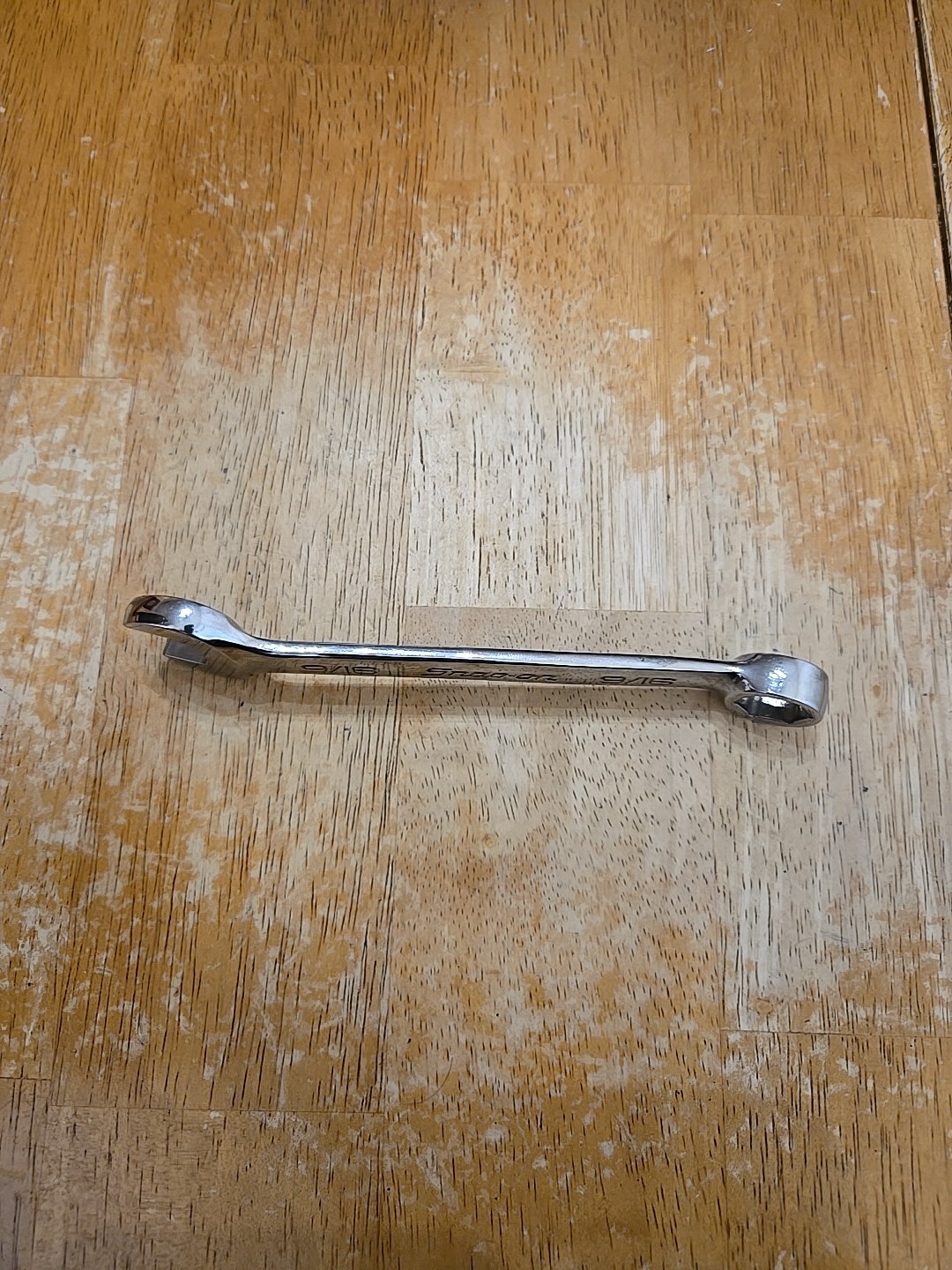 Snap On 9/16″ 6PT Chrome Angle Head Short Combination Wrench OXA180B