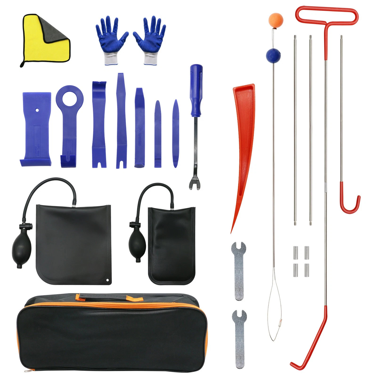 27PCS Emergency Auto Tool Window Car Door Maintain Universal Vehicle Repair Set
