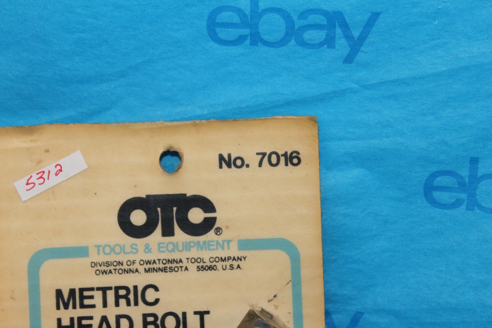 Vintage NOS OTC 7016 Tripple Square Metric Head Bolt Bit Pinto Opel 1900CC 2000C