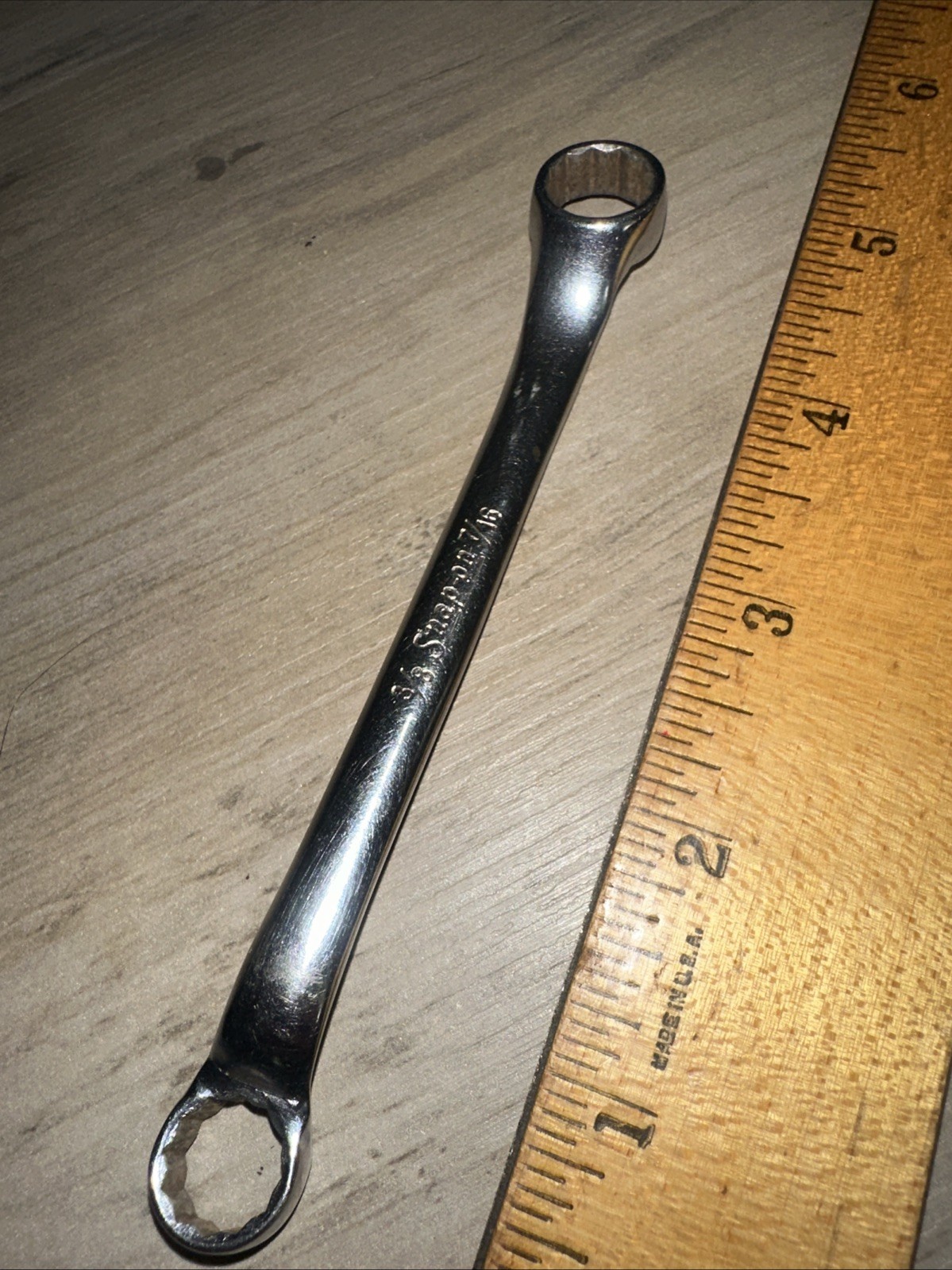 SNAP ON XS1214S 3/8″ x 7/16″ Double BOX End WRENCH Early Date Code! Nice Shape!!