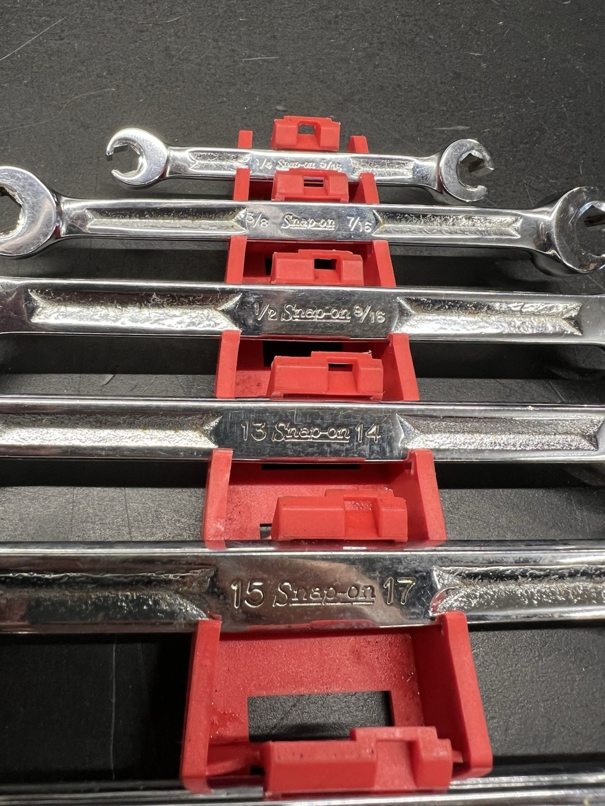 SNAP-ON 8 STD & METRIC DOUBLE END FLARE NUT WRENCH SET RXM SERIES
