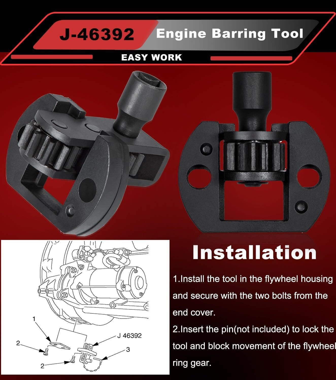 For Detroit Diesel DD13 DD15 DD16 Engine Turning Barring Tool W904589046300