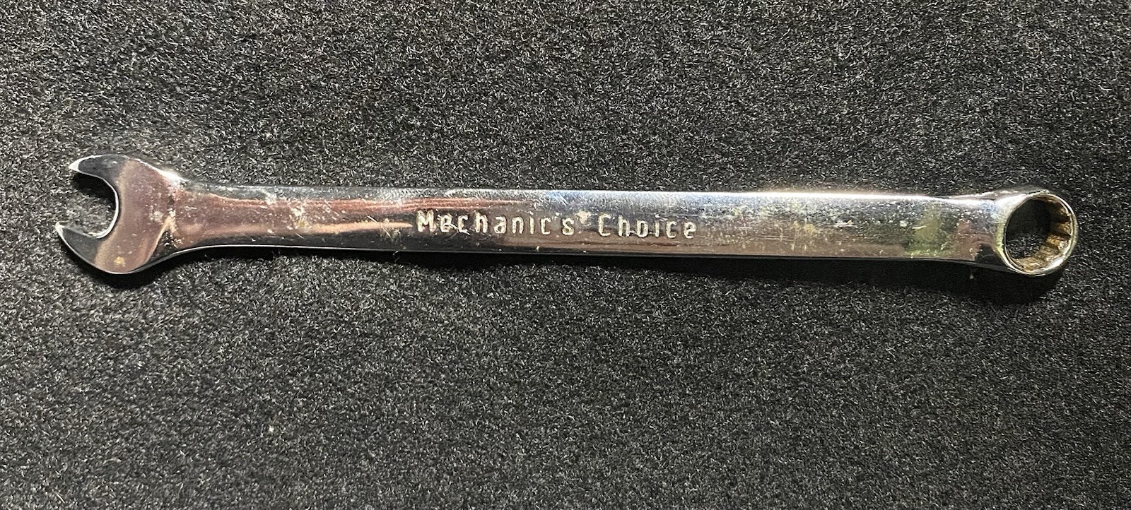 MECHANIC’S CHOICE CR-V CHROME 9MM COMBINATION WRENCH, 12 POINT