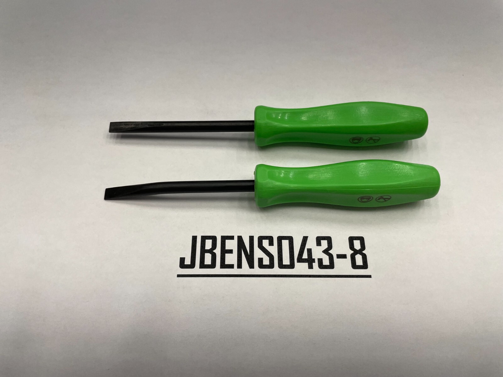 Snap-on Tools USA NEW 2pc GREEN 5″ Length Straight & Bent Mini Pocket Prybar Set