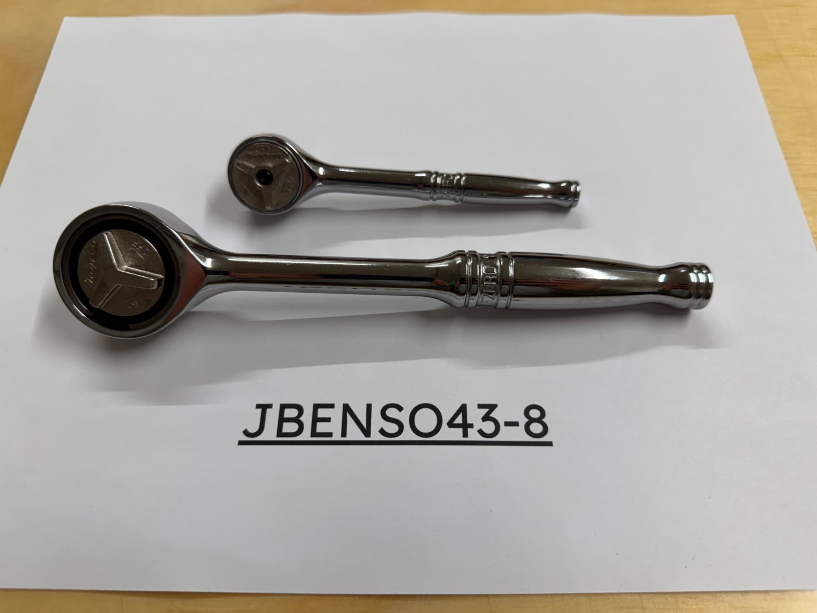 Snap-on Tools USA NEW 2pc 1/4″ & 3/8″ Drive Gearless Round Head Ratchet Set