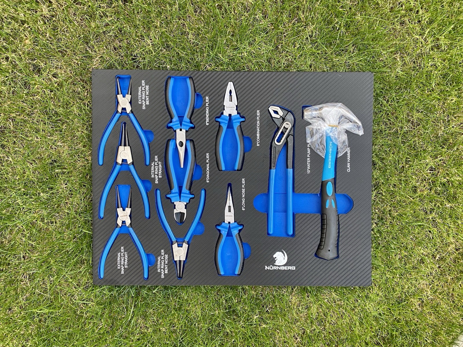 TOOLS SET IN FOAM TRAY (6 TRAYS) Set of Tools for Tool Chests Inserts