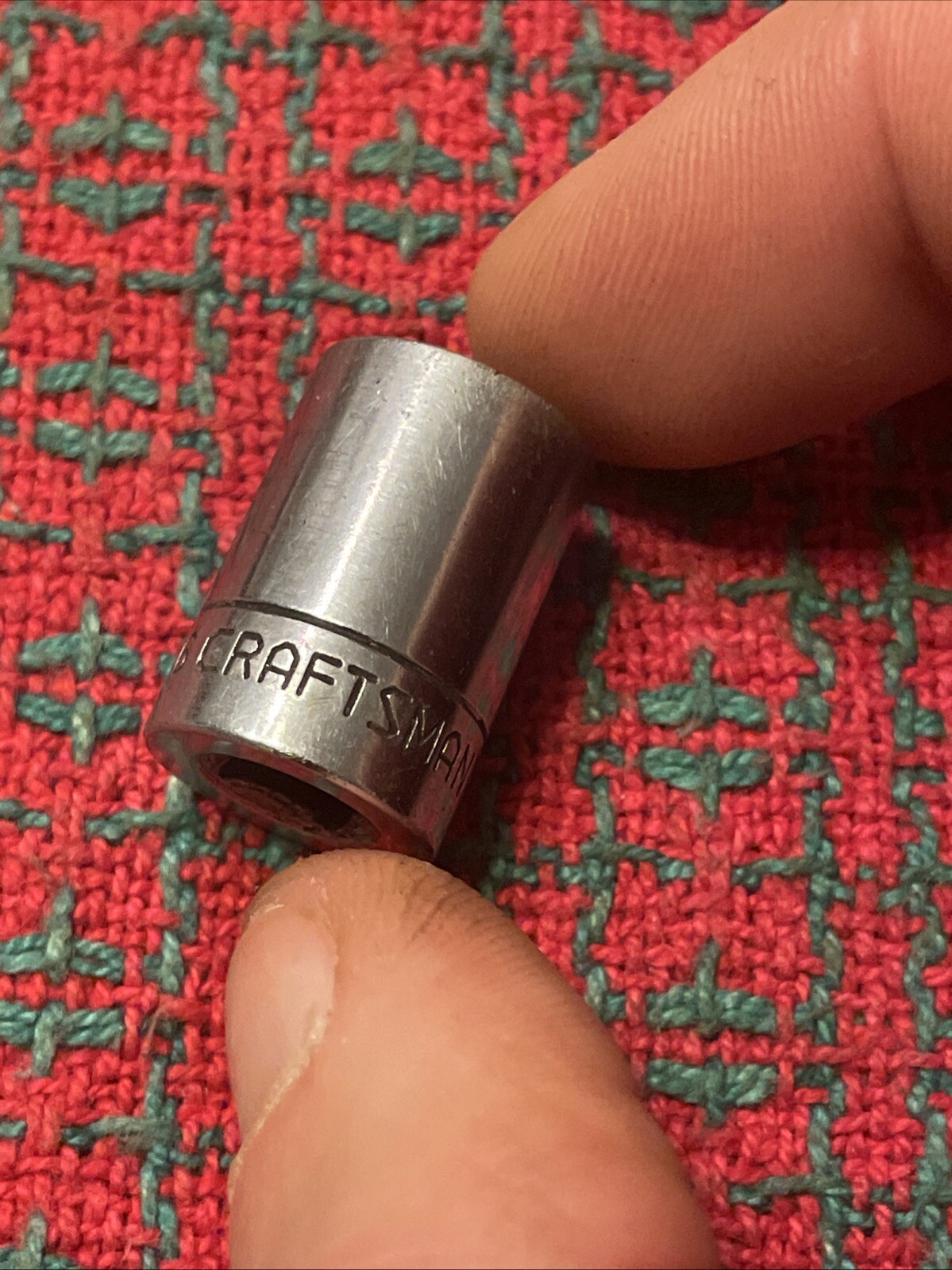 Vintage Craftsman 7/16” Socket 1/4” Drive =V= USA 🇺🇸 6 Point w/ Line