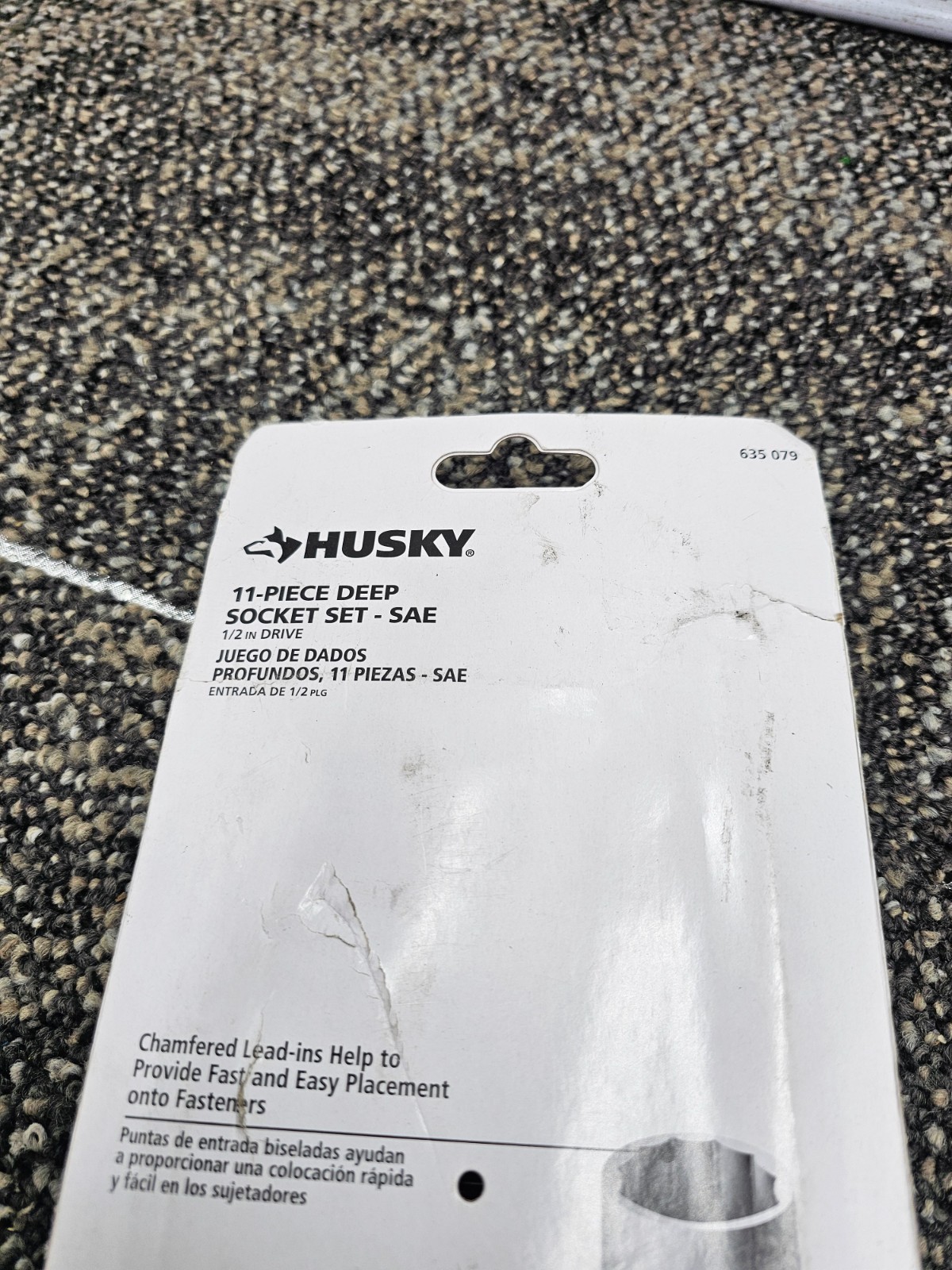11 PIECES Husky 635 079 635079 1/2 in. Drive Deep SAE Socket Assembly