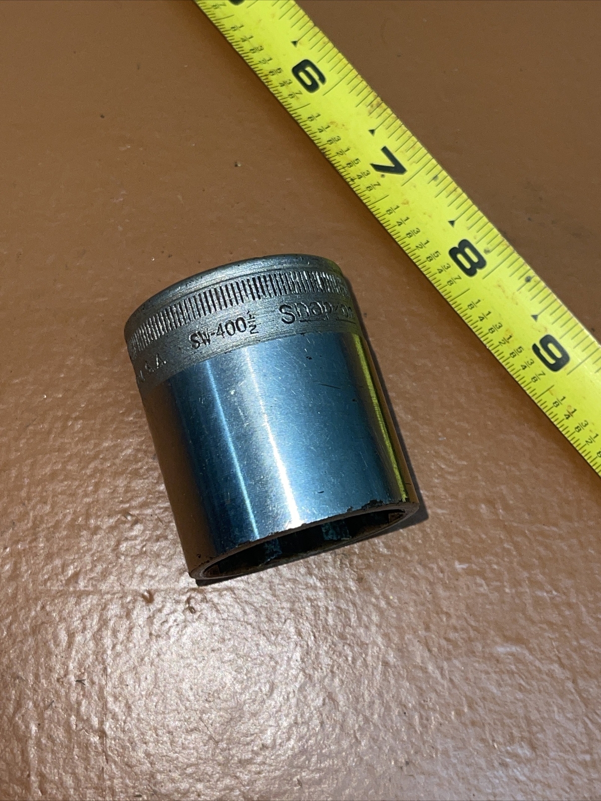1941 Snap on Tools USA 1 1/4 In SAE 1/2 Drive 12 Point Socket SW-400 Sw400