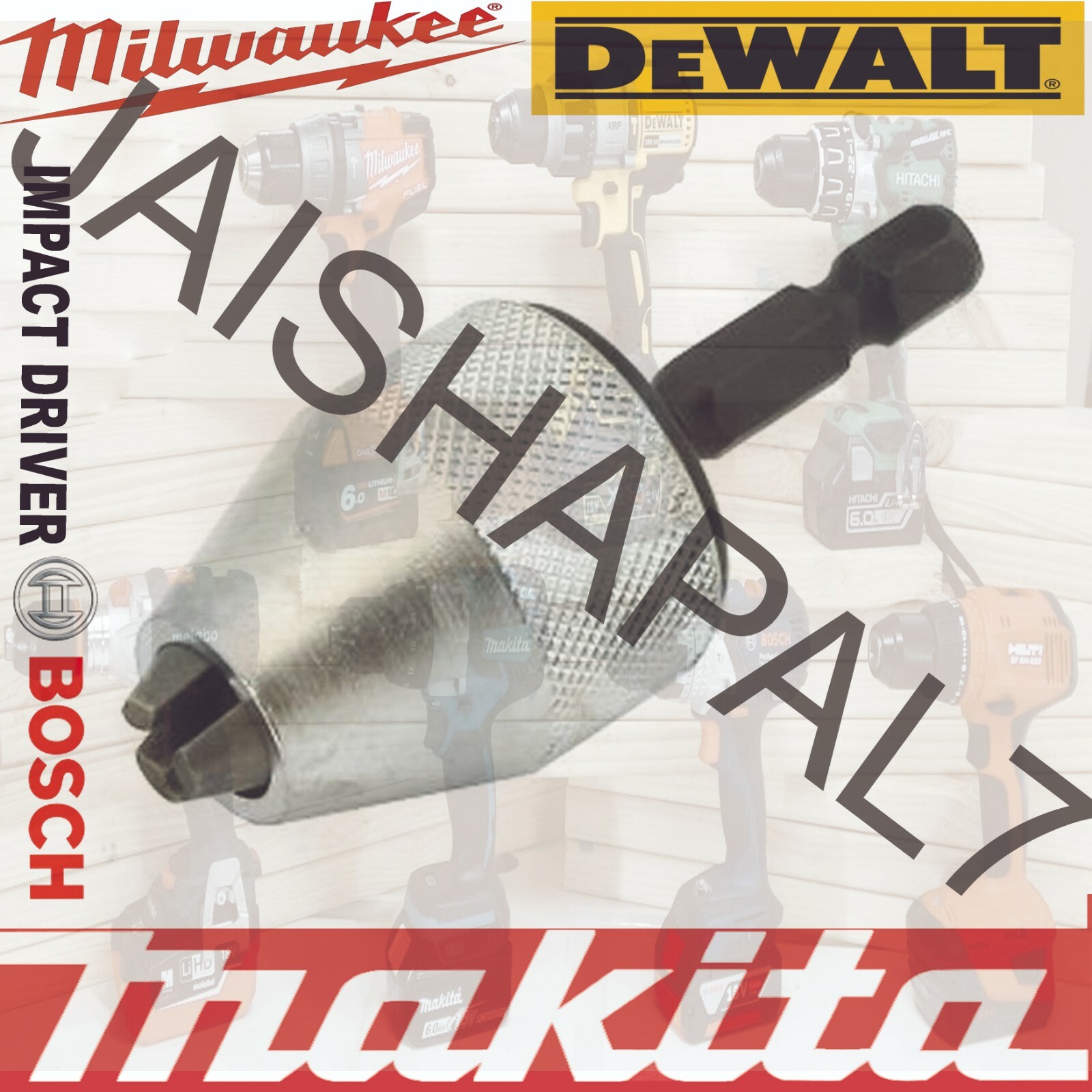 For Makita Hilti Bosch IMPACT DRIVER 1/4″ Keyless Drill Bit Chuck Adapter