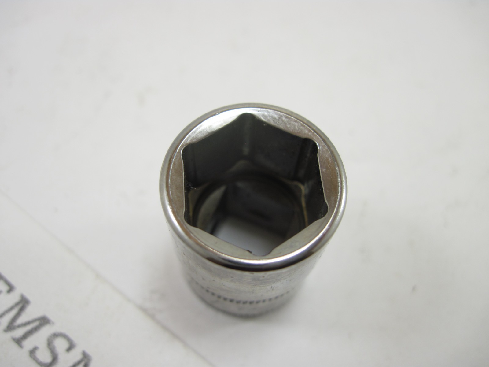 Snap On 3/8″ Drive 14mm Shallow 6pt Metric Socket FSM14 NEW