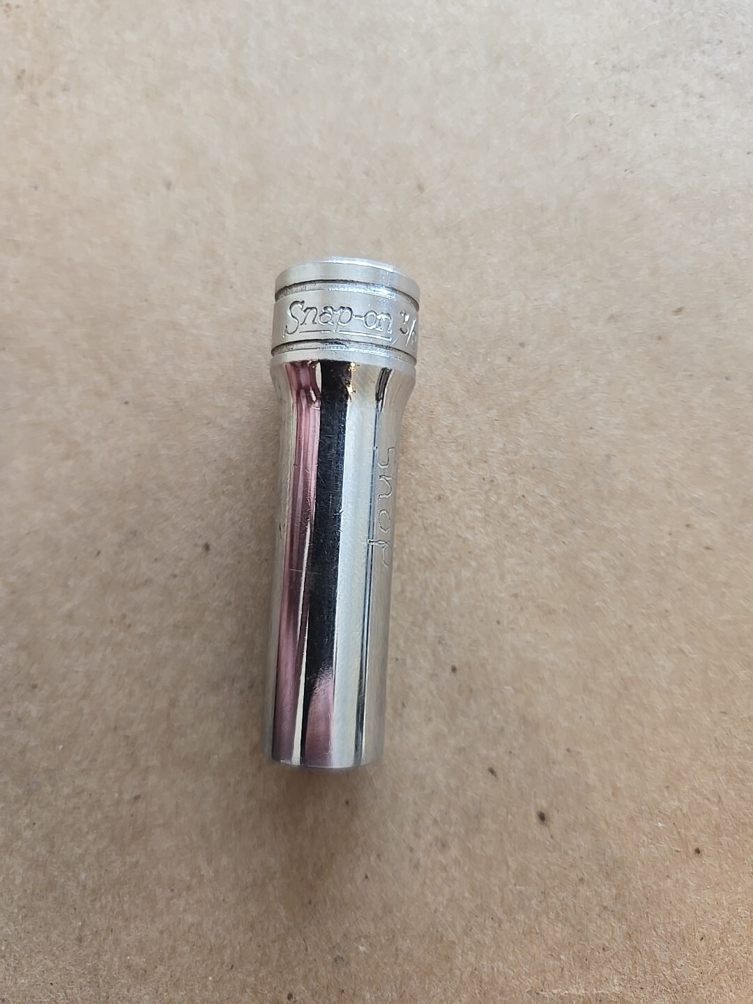 Snap On 3/8″ Drive 3/8″ 12PT Deep Chrome Socket SF121
