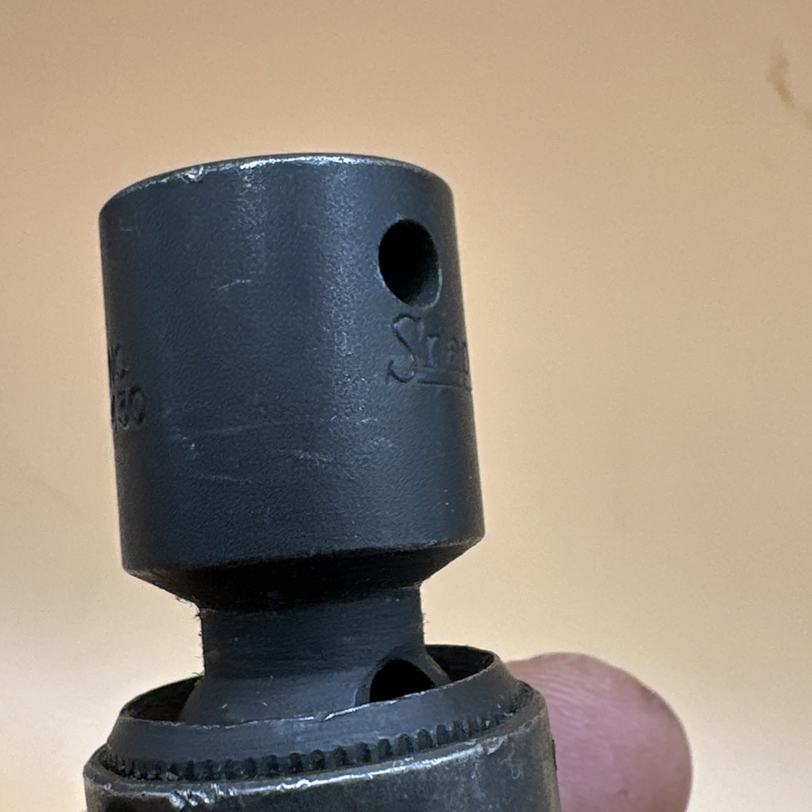 Vintage Snap On S9710 3/8″ Drive 6-Point SAE 5/8″ Swivel Spark Plug Socket Nice!