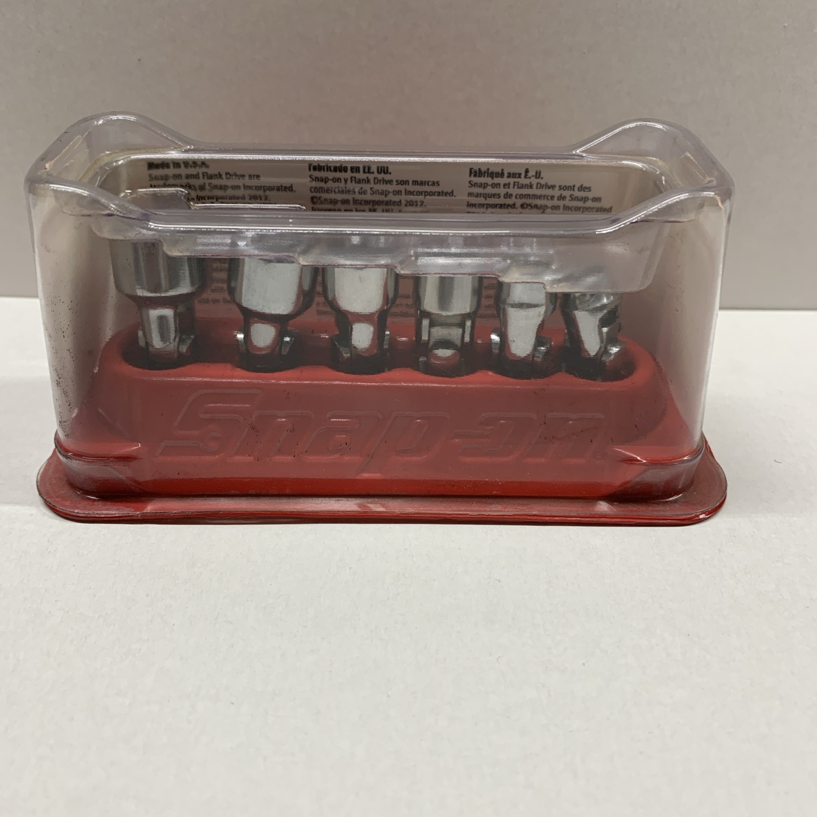 Snap On 106TMUA 1/4″ DRIVE 12 Point SAE Shallow Universal Swivel Socket Set NEW