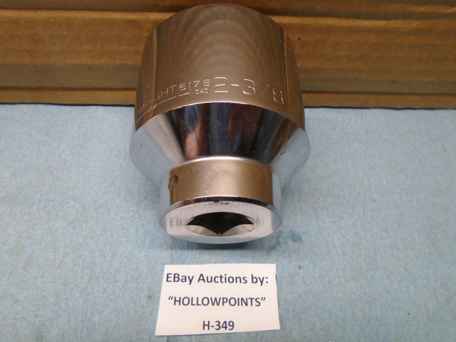 Wright USA No. 6176 Large 2-3/8″ Socket 12 Pt. 3/4″ Drive NOS H349