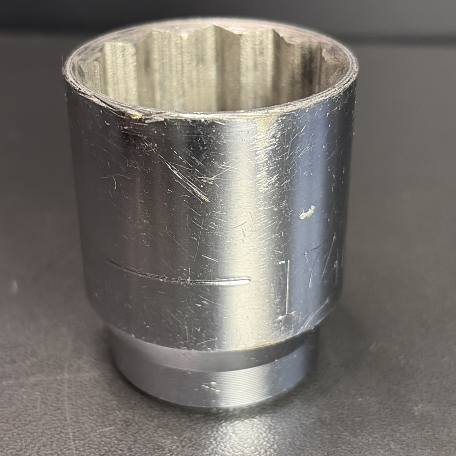 Vintage Craftsman V-Series 47551 1-7/16″ – 1/2″ Drive 12-Point Socket — USA Made