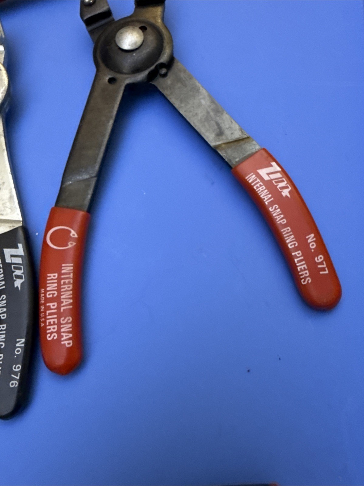 ZIM No 976 AND 977 Combination Snap Ring Plier Set – Internal External Tips USED
