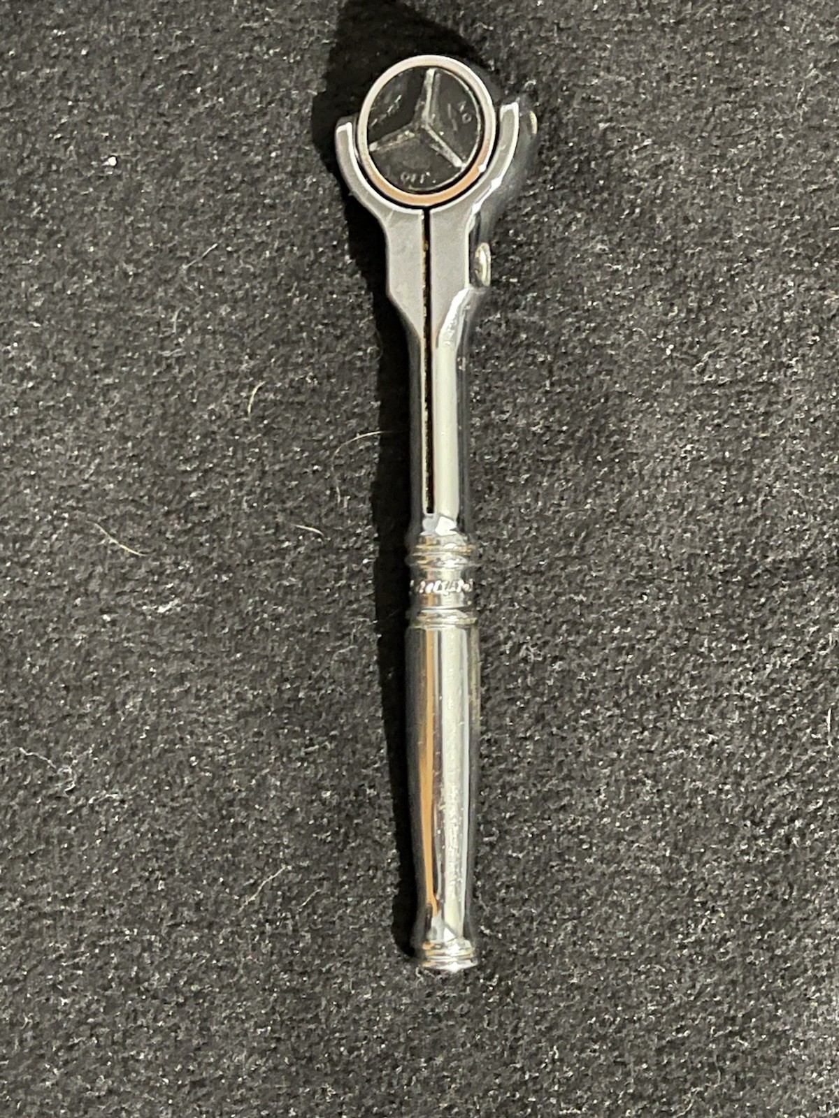 Vintage Snap-On Tools TM738 1/4″ Drive Swivel Flex Roto Head Ratchet 5.5” Long