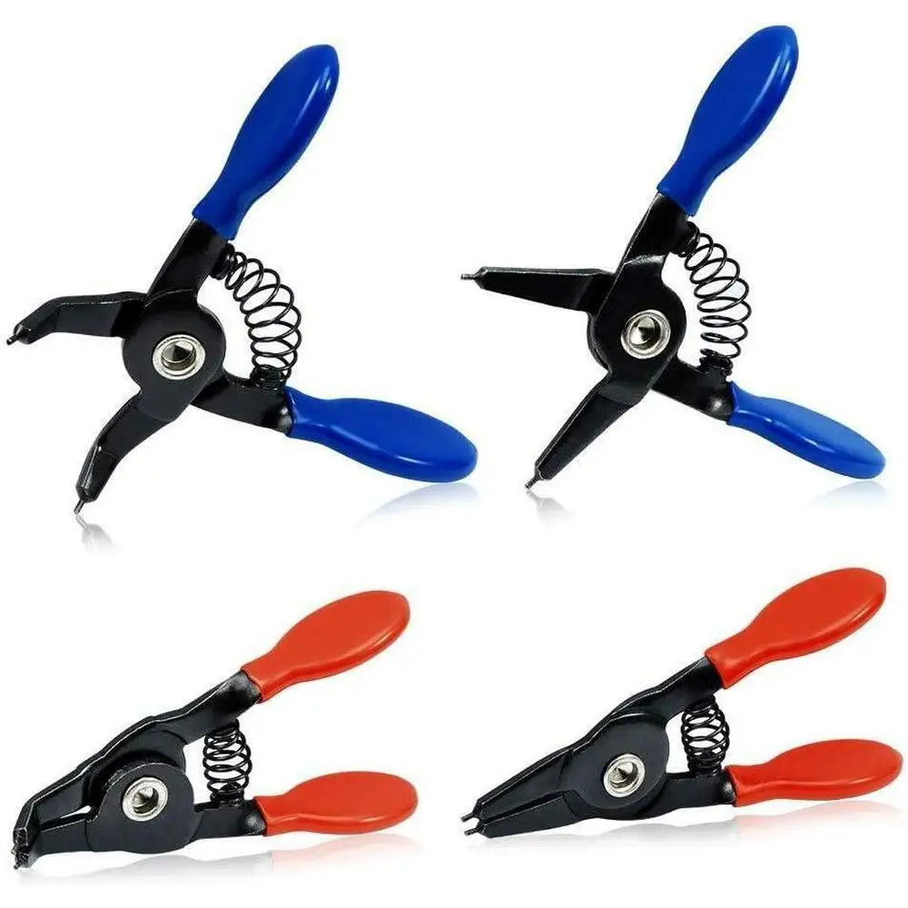 4pcs Mini Circlip Pliers Right Angled Beak Portable Snap Ring Circlip Pliers Set
