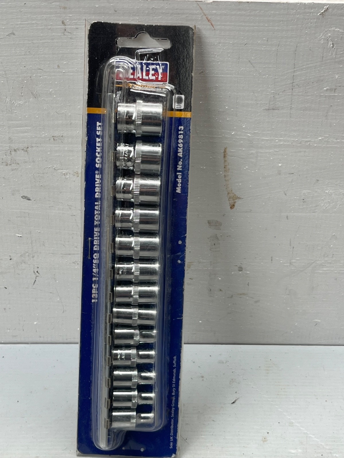SEALEY 13PC SOCKET SET AK69813 4 4.5 5 5.5 6 7 8 9 10 11 12 13 14