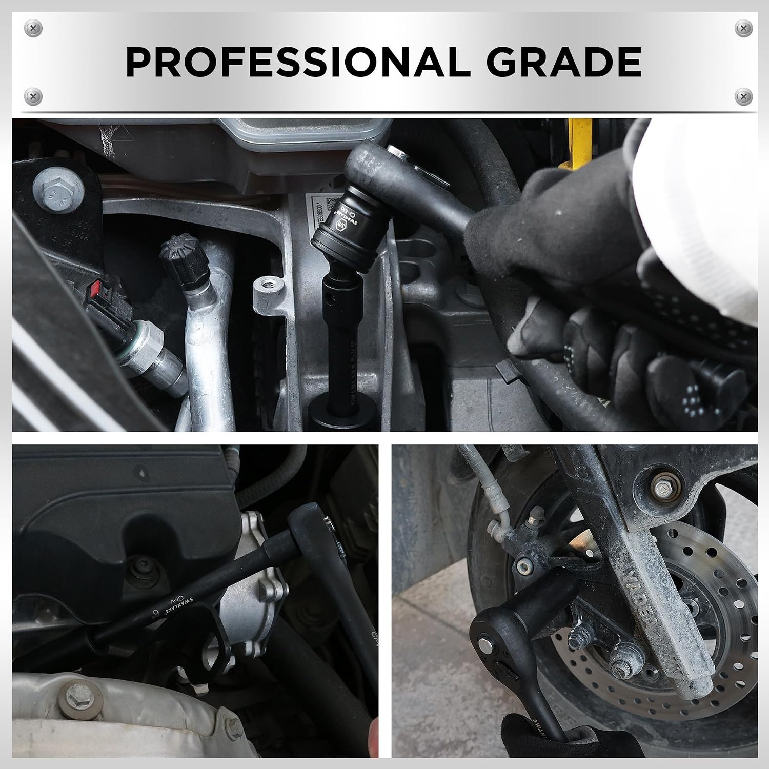 Professional 1/4″ Drive Socket Set with Metric and SAE Sizes