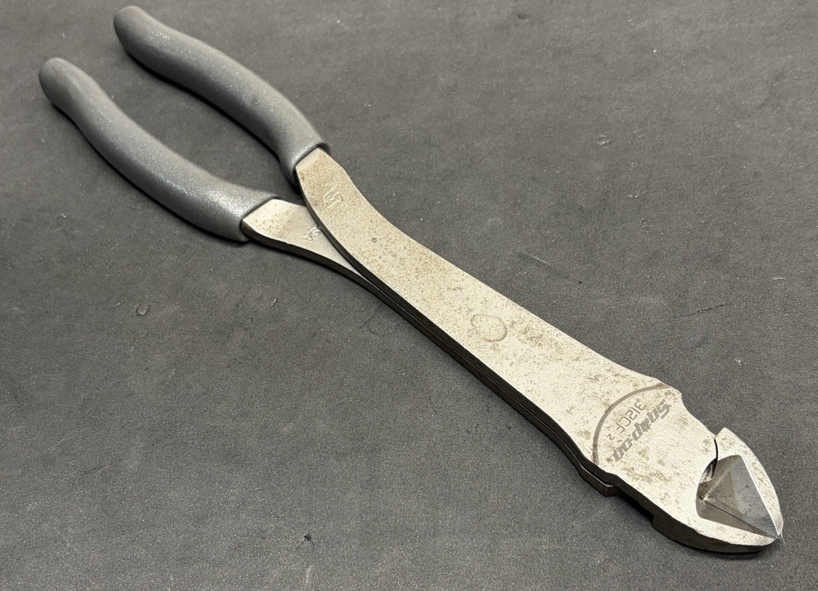 Snap On METALLIC GREY Talon Grip 11” Extra Long Diagonal Side Cutters 312CF