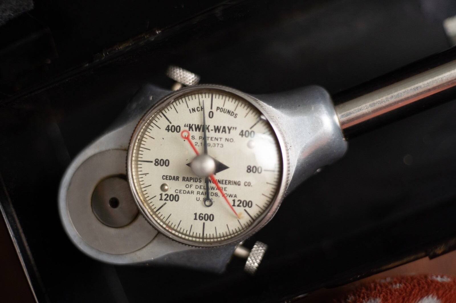 Vintage Kwik-Way Dial Torque Wrench 1600 In. Lb. 1/2″ drive -Cedar Rapids,USA