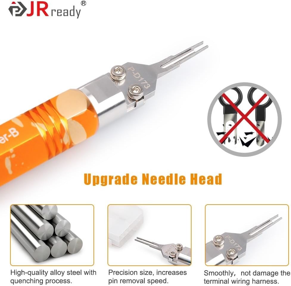 Precision Alloy Steel Molex Mini-Fit Jr Extractor Tool with Ergonomic Handle