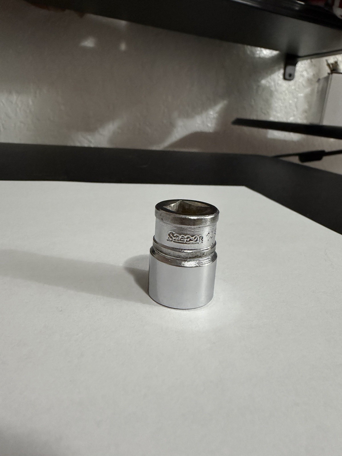 Snap On Tools 14mm Shallow Socket 3/8″ Drive 12 Point FM14 Made in USA