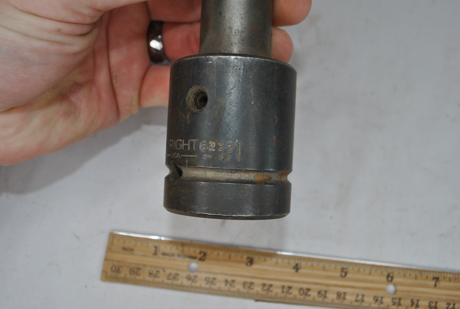 Wright Tool 8232 1-Inch Drive 1-Inch Hex Bit Socket, Impact Socket