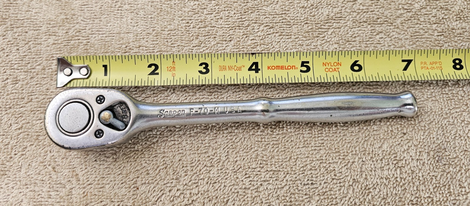 Snap On Tools 3/8 inch drive rachet F-70-M