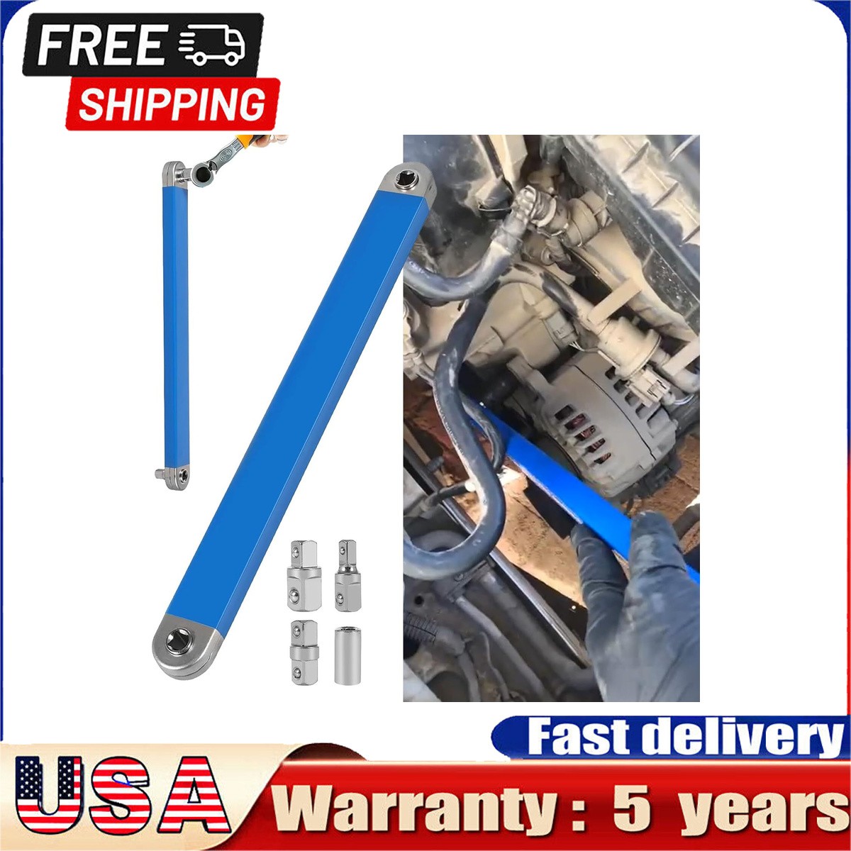 extension wrench set ratchet spanner tool offset extension wrench
