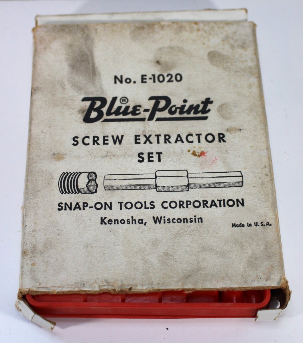 SNAP ON Tools E1020 Blue-Point Screw Extractor 26 pc. Set, Mixed w/Rigid