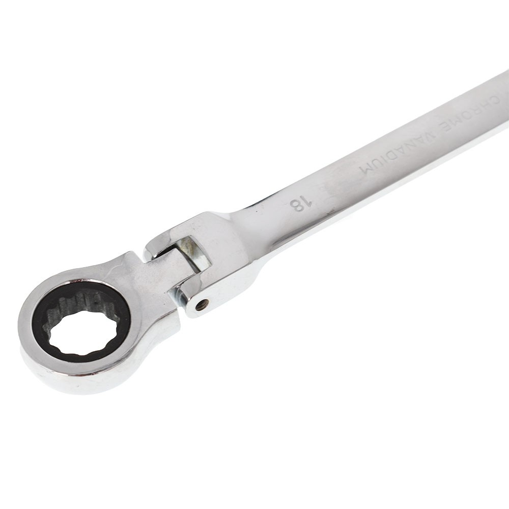 LABLT Metric Flexible Head Ratcheting Wrench Combination Spanner Tool Set 8-19mm