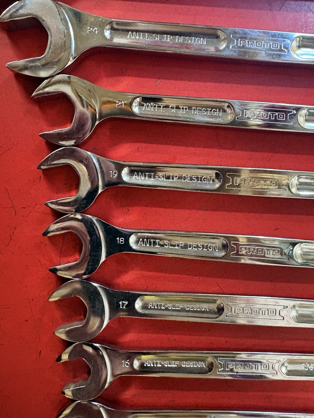 Proto 19 Piece Metric Ratcheting Combo Wrench Set MADE IN USA