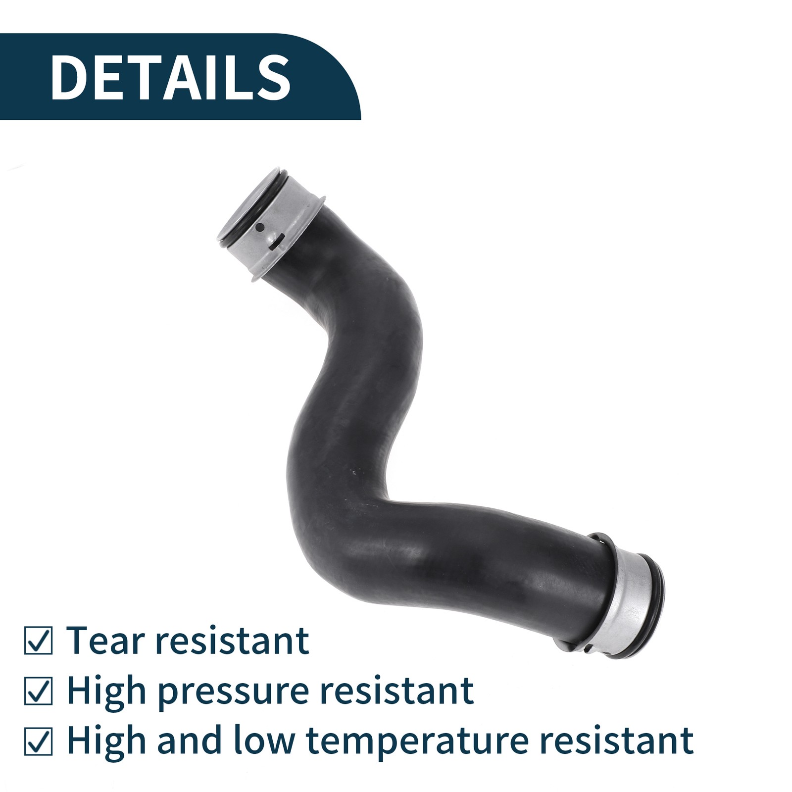 Radiator Hose for Mercedes-Benz C-Class 2008-24 N.A2045011682 Rubber 1pc