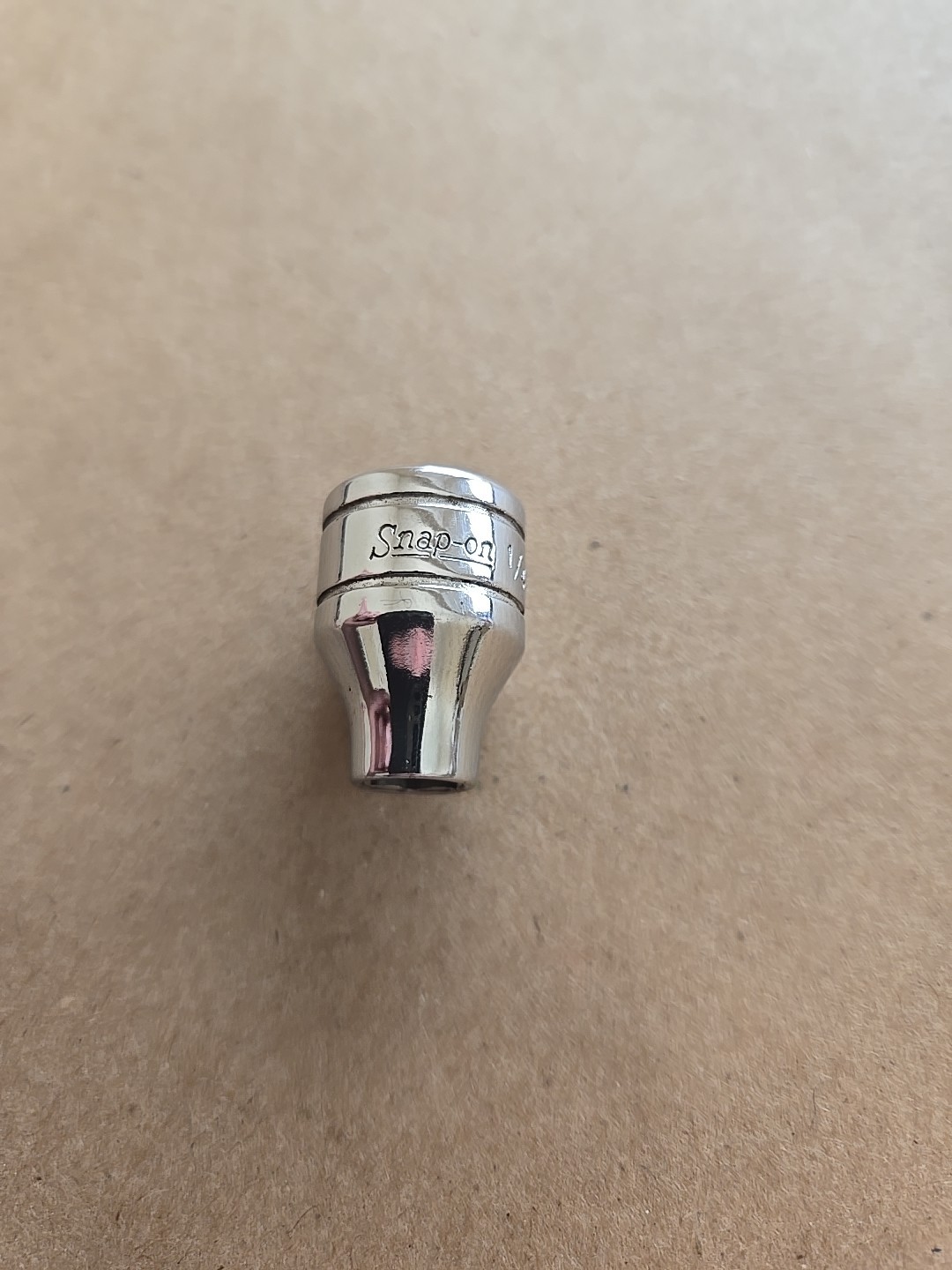 Snap On 3/8″ Drive 1/4″ 6PT SAE Shallow Chrome Socket FS081