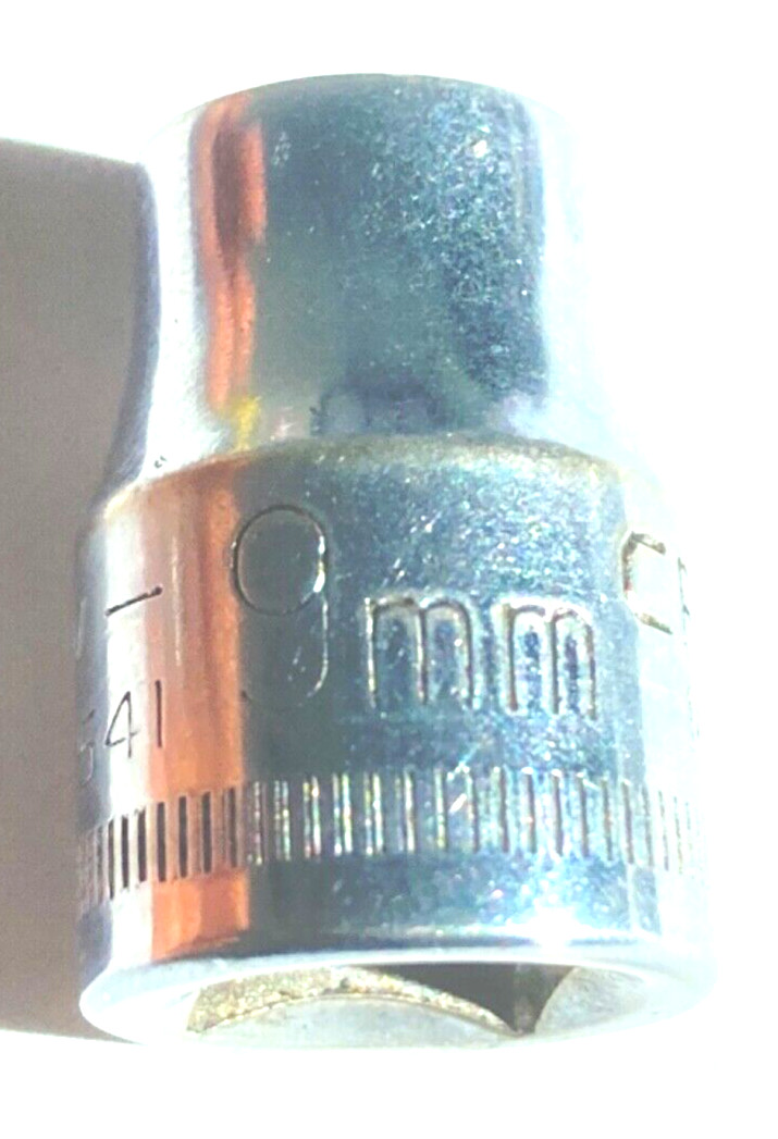 CRAFTSMAN TOOLS USA V43541, 3/8″ DRIVE, 9MM. SHALLOW, 6 POINT SOCKET.