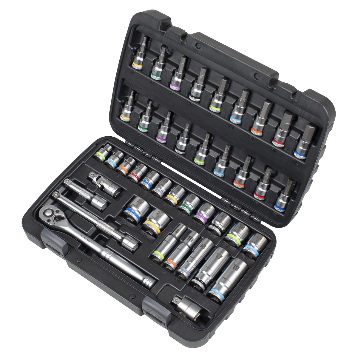 Sealey AK7915 Socket & Socket Bit Set 3/8″Sq Drive 42 Piece