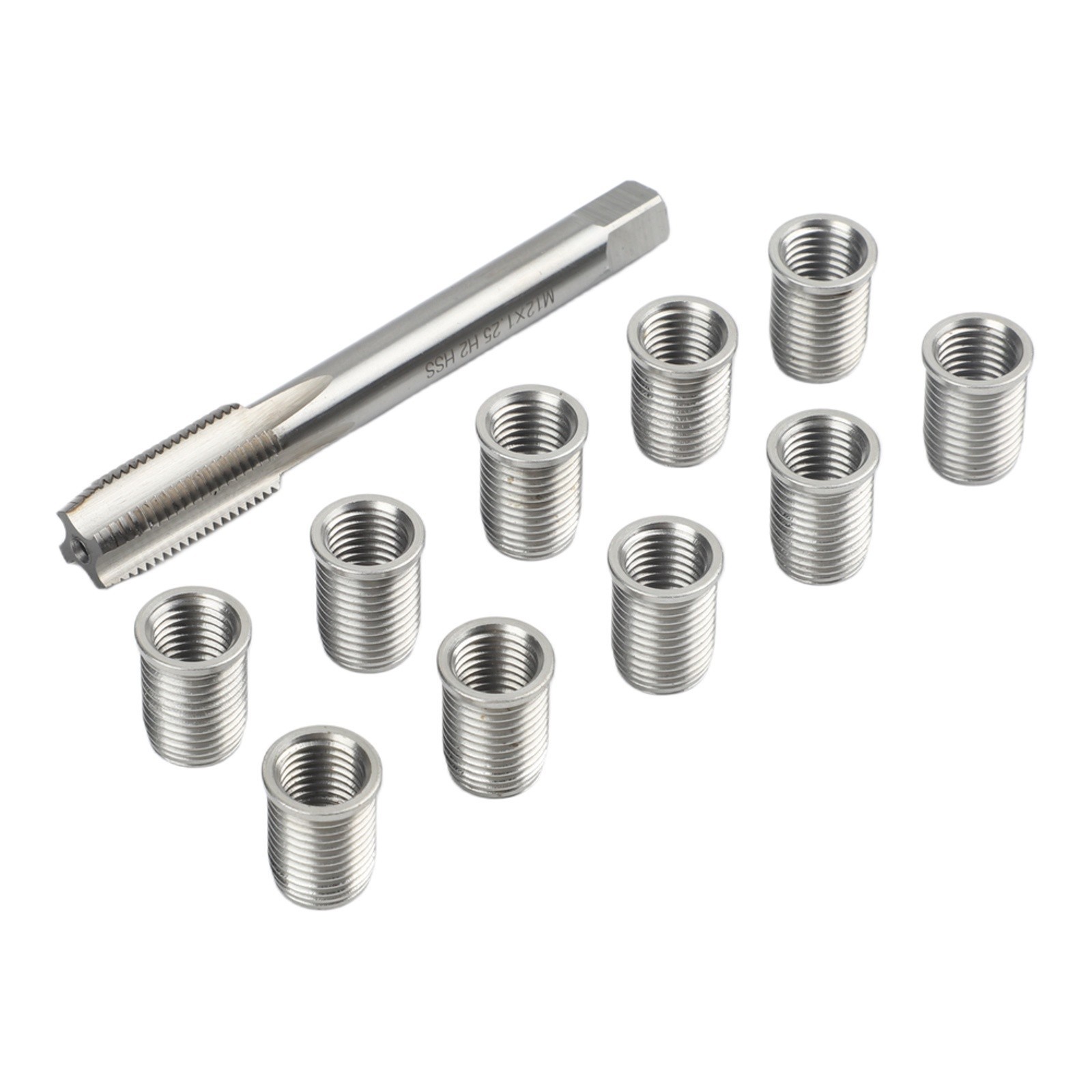 11pcs Thread Hole Repair Kit M10X1.25 Tap for Engine and Generator Spark Repair