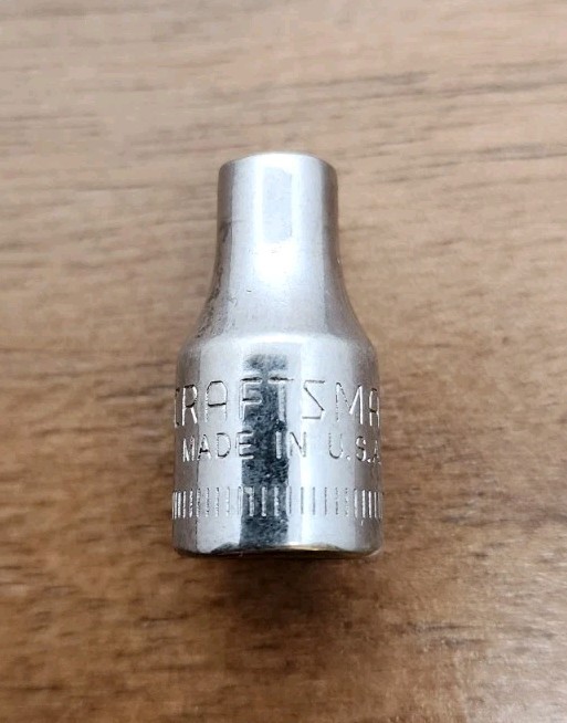 Craftsman 4mm Socket 6 Point 1/4″ Drive Inverted G1 43505