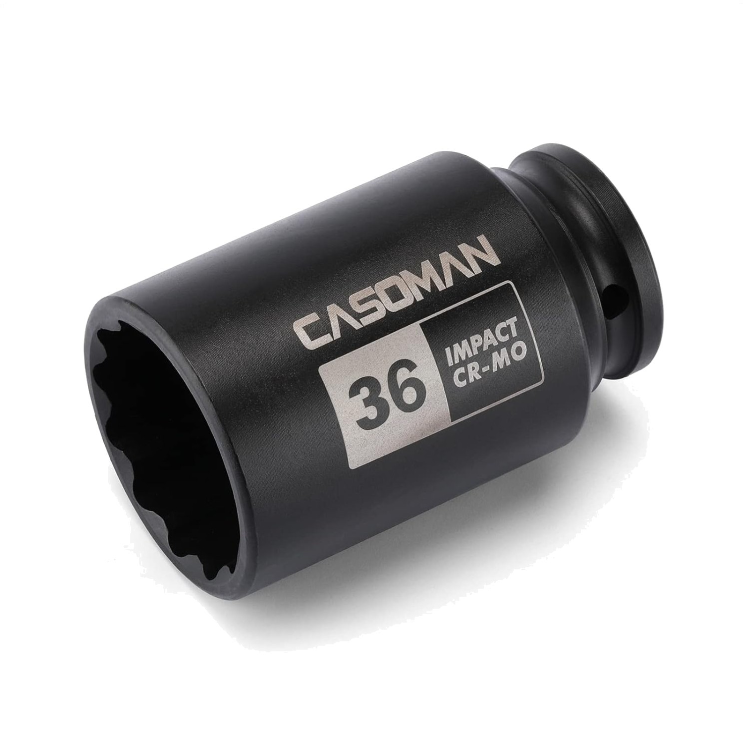 Durable 1/2″ Drive 36mm 12PT Axle Nut Socket – Corrosion-Resistant Finish
