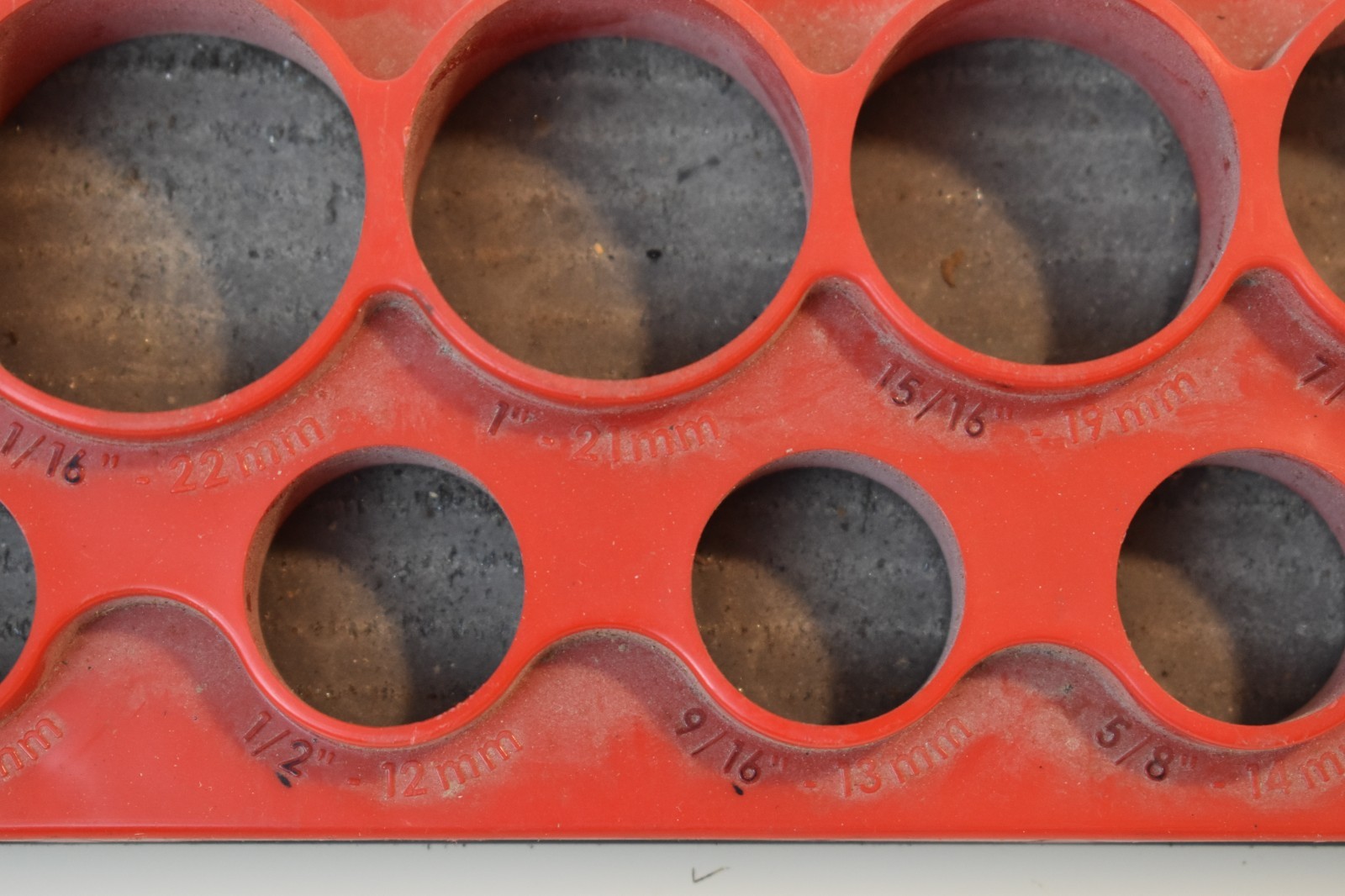 Mechanics Time Saver 5010 Series 14 hole Shallow Socket Organizer 1/2″ Drive