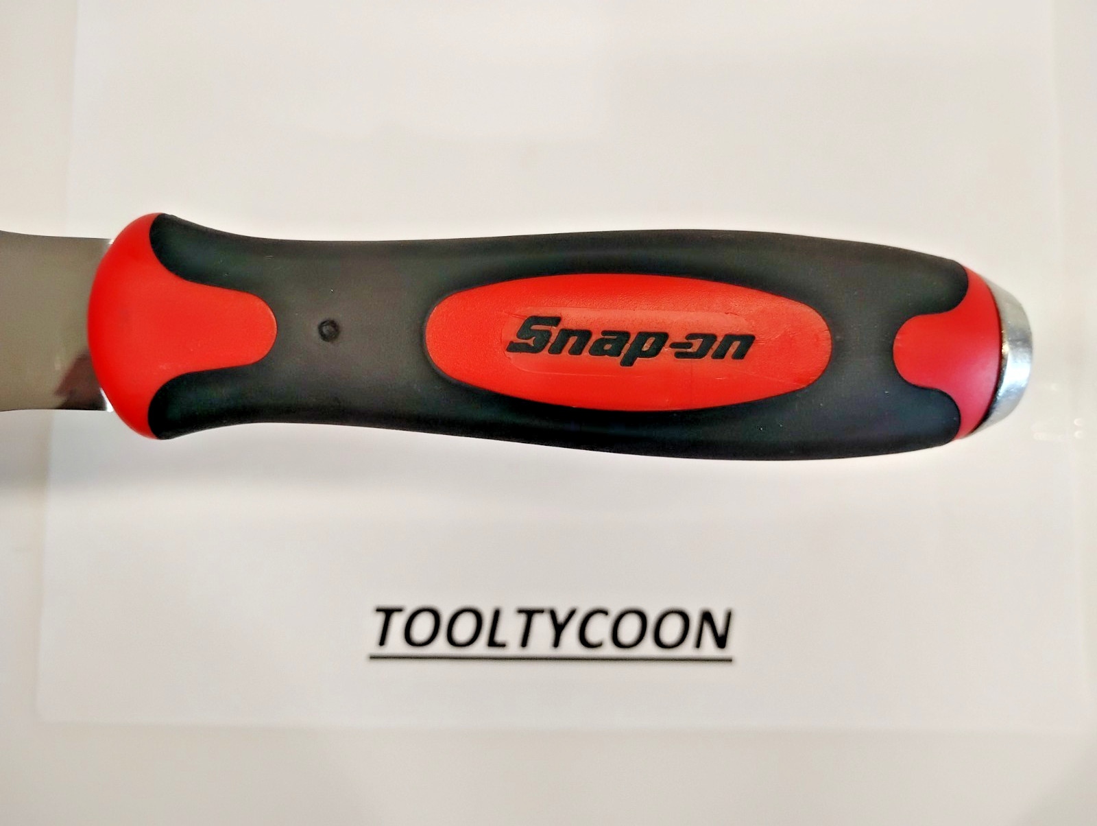 Snap-On Tools NEW SINGLE Bevel Edge Scraper STRIKING Style RED/BLACK PKNC150
