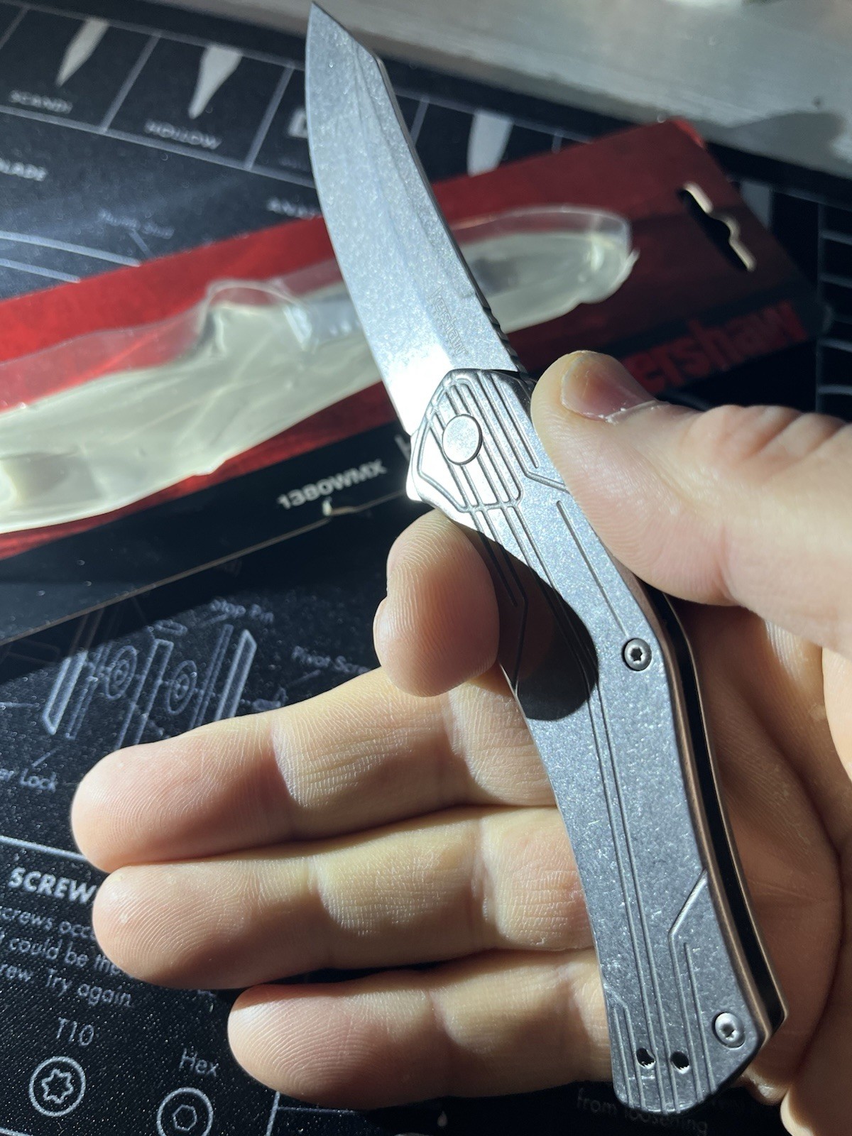 Kershaw «Husker» Pocket Knife Built in Flipper w/Assisted Opening #1380WMX