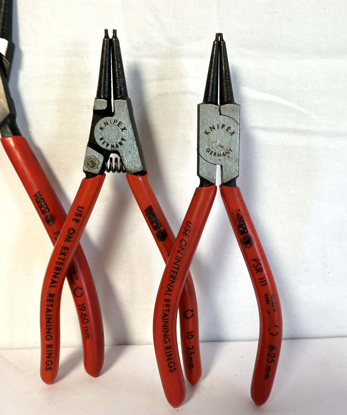 Matco Knipex Internal Retaining Ring Pliers PSR 212 PSR 211 PSR 111 PSR 112