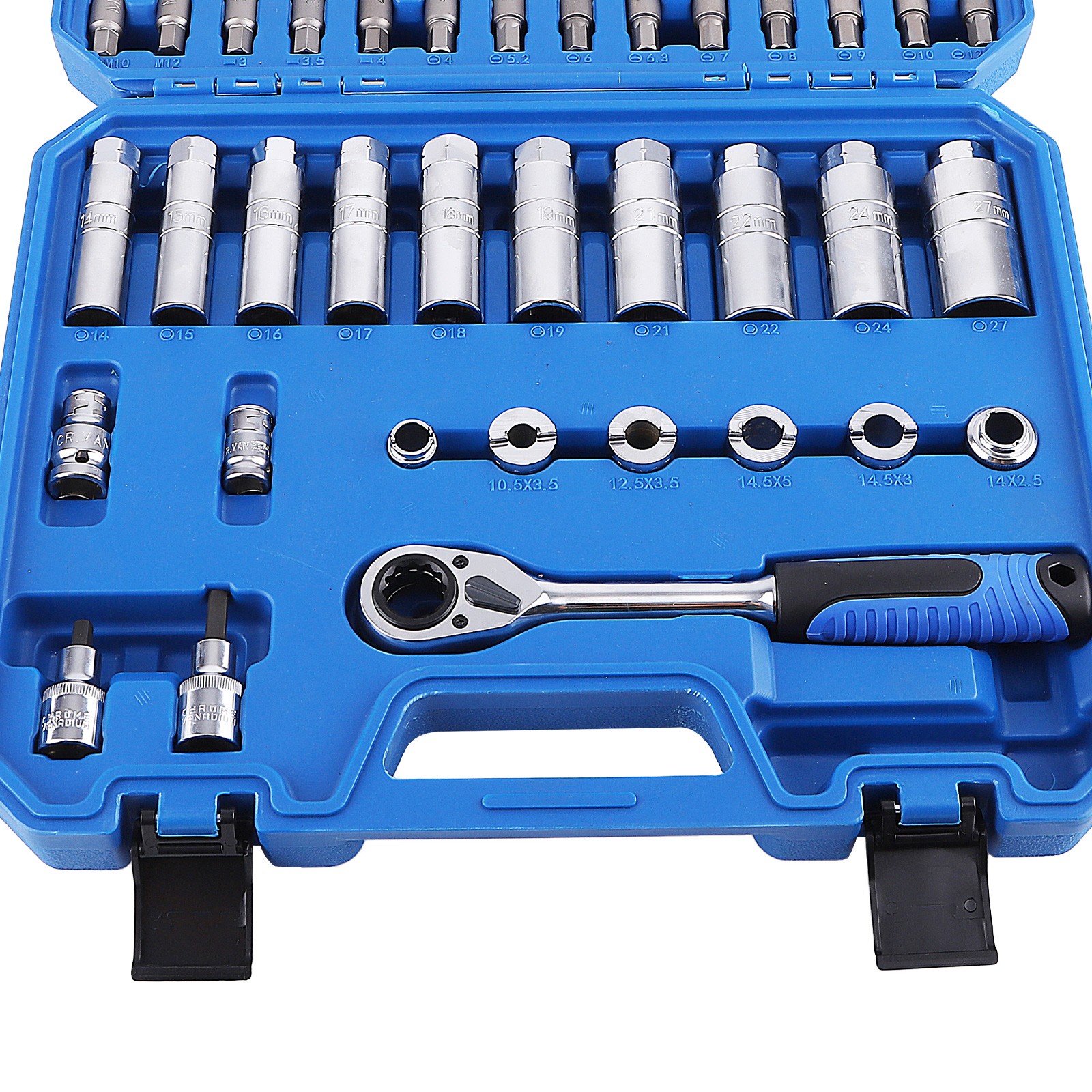 Strut Nut Removal Installation Tool 50-Pieces Socket Wrench Set For All Vehicles